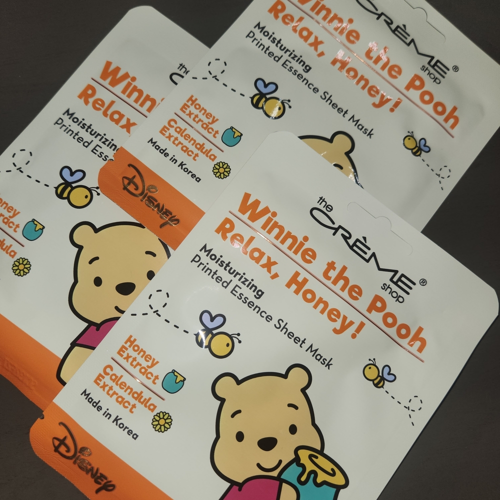 The Crème Shop Winnie the Pooh Sheet Mask X3